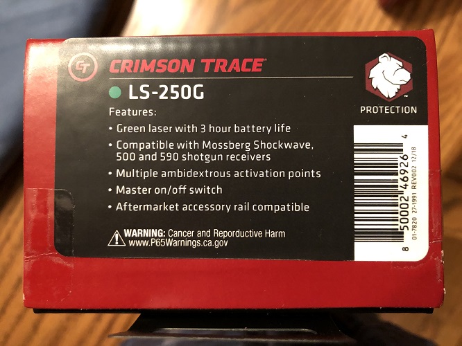 Crimson Trace Green LaserSaddle for Mossberg 12 & 20 guage shotguns ...