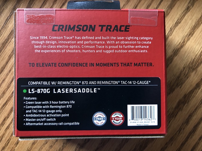 Crimson Trace LS870 Lasersaddle Red Laser Fits Remington 870 12ga for sale online 