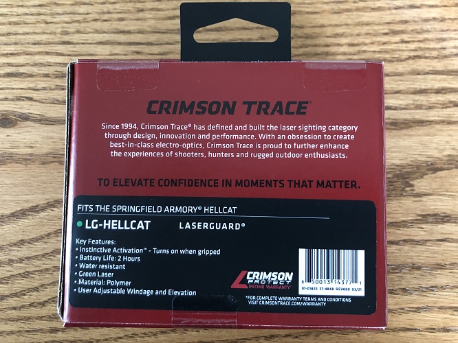 Crimson Trace LG-Hellcat GR is a green laser that fits Springfield ...